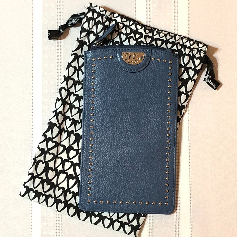 Brighton Pretty Tough Leather Eyeglass Pouch / Case NWT